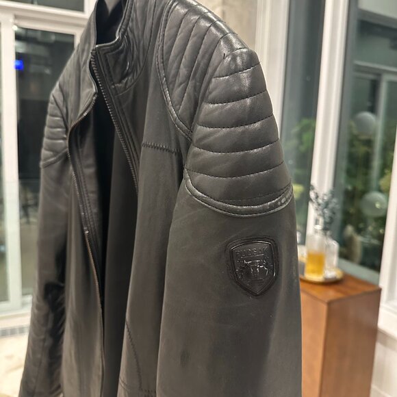 Rudsak Black Leather Moto Jacket – Men’s M – Premium Genuine Leather - Picture 4 of 7